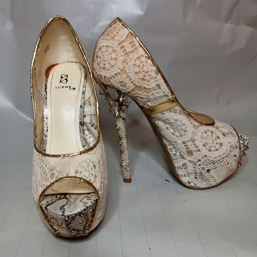 Platform stiletto high heel